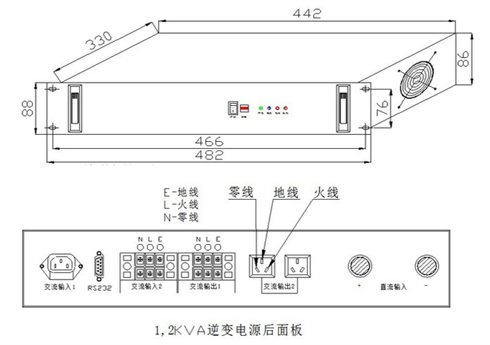 高频1K-2KVA 尺寸