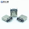 TYPE-C 14P夹板母座 板上立插