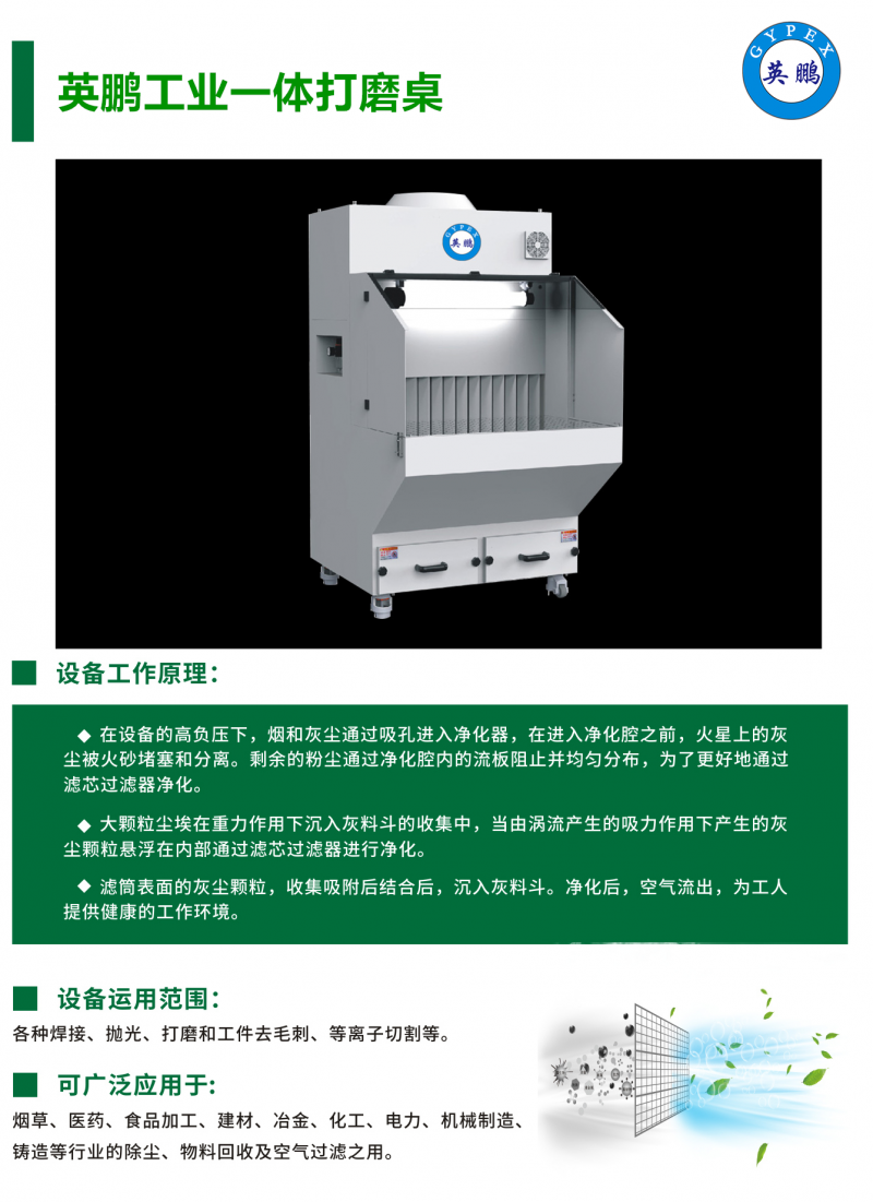 英鹏工业一体打磨桌1