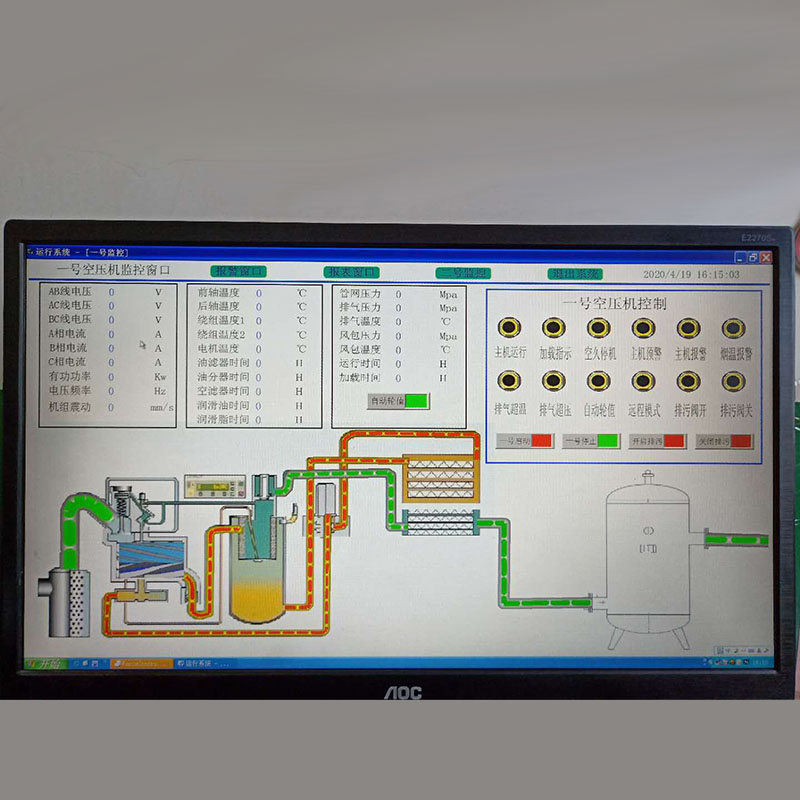 空压机在线监控系统显示图