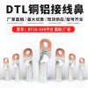 A级DTL型铜铝鼻子铜铝线鼻子厂标铜铝过渡接线端子平方